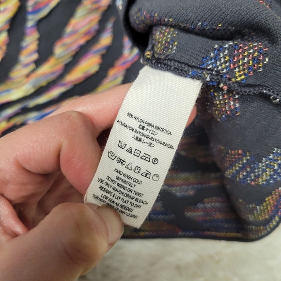 Free People Take Me Out printed Bodycon tiger print neon striped - Picture 4 of 7